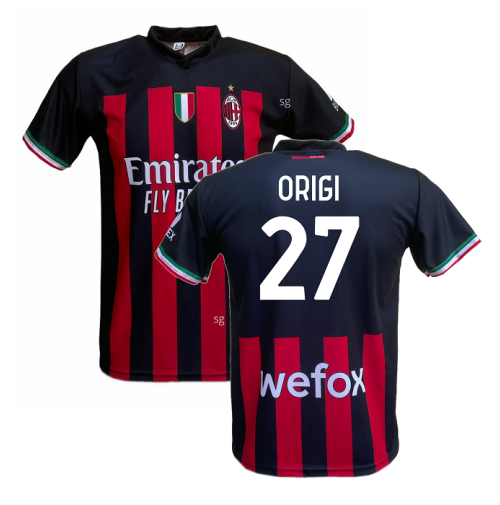 Maglia Milan Origi 27 ufficiale replica 2022/2023 prodotto ufficiale